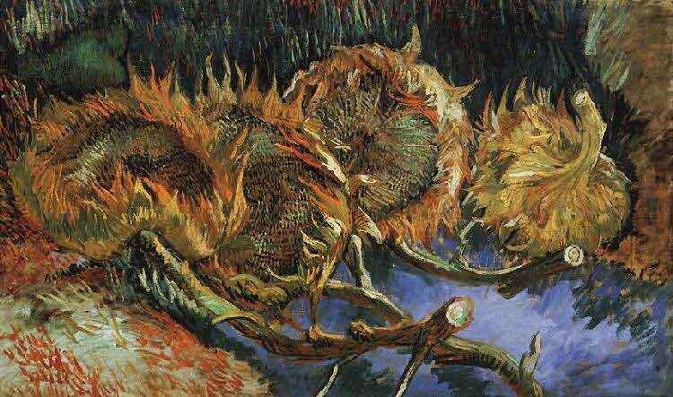 Vincent Van Gogh Four Withered Sunflowers china oil painting image